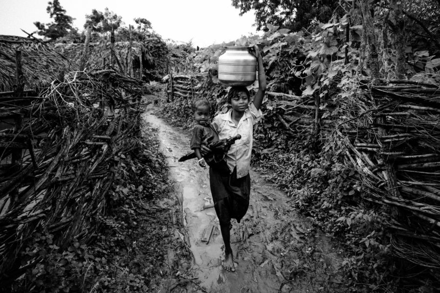 The Muria settlement at Tellarayigudem, owing to its proximity to a revenue village, has electricity and access to a hand pump.