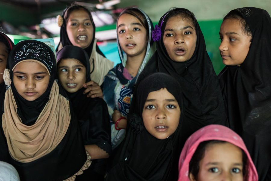 Waters Close Over Us | | Harsha Vadlamani Students read prayers towards the end of the day’s classes at a madarsa in Chikhlada, Dhar, Madhya Pradesh. September 10, 2017.