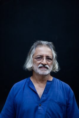 Portrait photographer Harsha Vadlamani shot this photo of Anand Patwardhan, Documentary Filmmaker, in Hyderabad, India