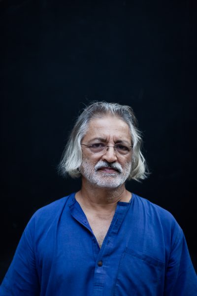 Portrait photographer Harsha Vadlamani shot this photo of Anand Patwardhan, Documentary Filmmaker, in Hyderabad, India