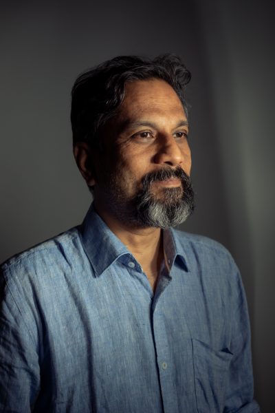 A corporate portrait of Sridhar Vembu, Founder and CEO, Zoho Corporation by portrait photographer and photojournalist Harsha Vadlamani in Tenkasi, Tamil Nadu, India.