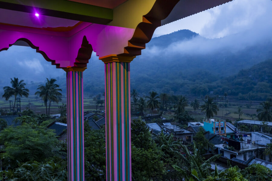 Sogad, one of the largest Sora villages in the region, as seen from the local Baptist Church. Established in 1947 by Canadian missionaries- one of the first churches in Sora territories, it played an important role in the Sora moving away from their ancient religious practices. June 24, 2022.