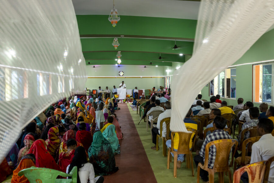 Sunday service at the Sogad Baptist Church in Sogad, Odisha, India.