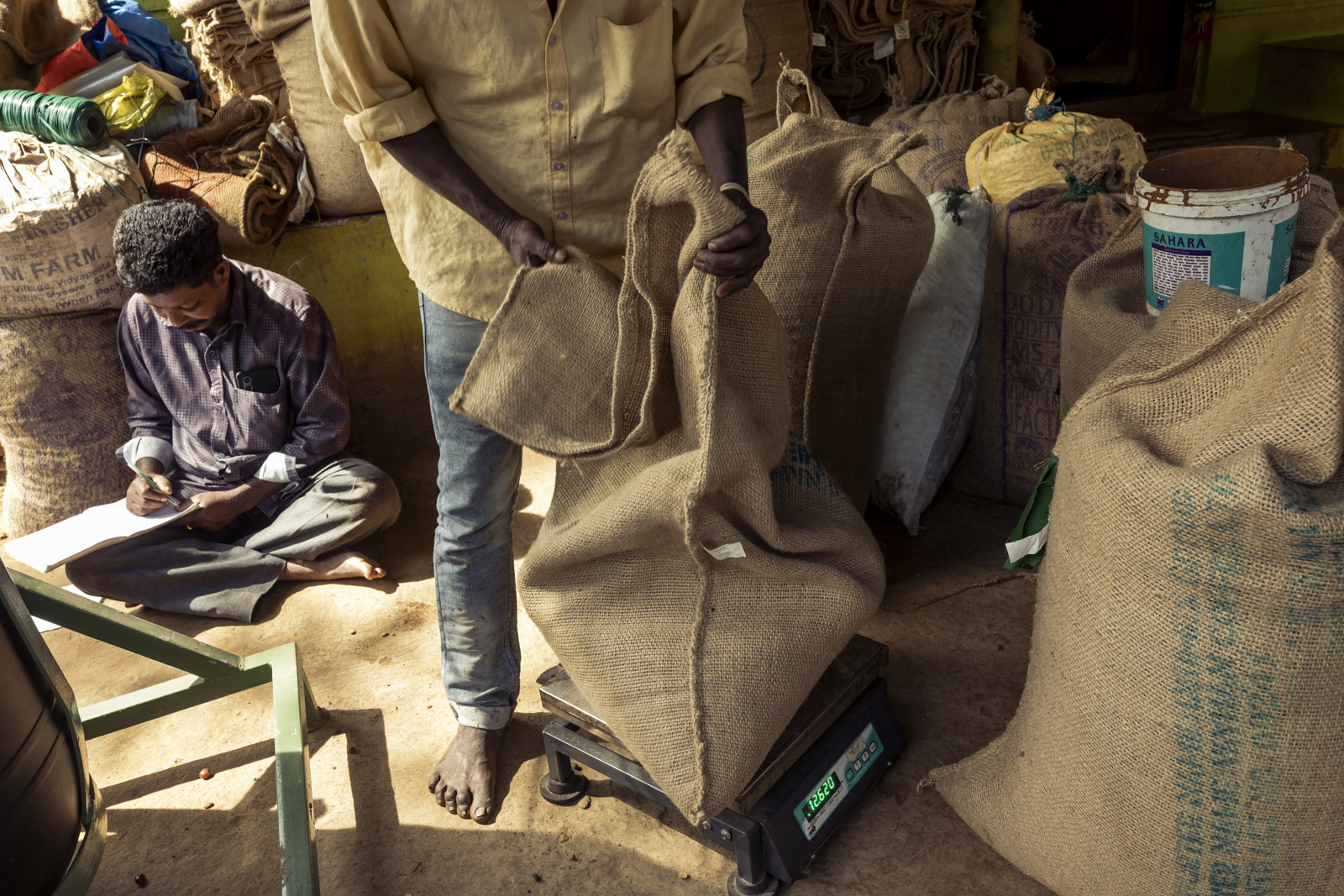 Photographs of coffee production in Western Ghats, India, by Harsha Vadlamani.